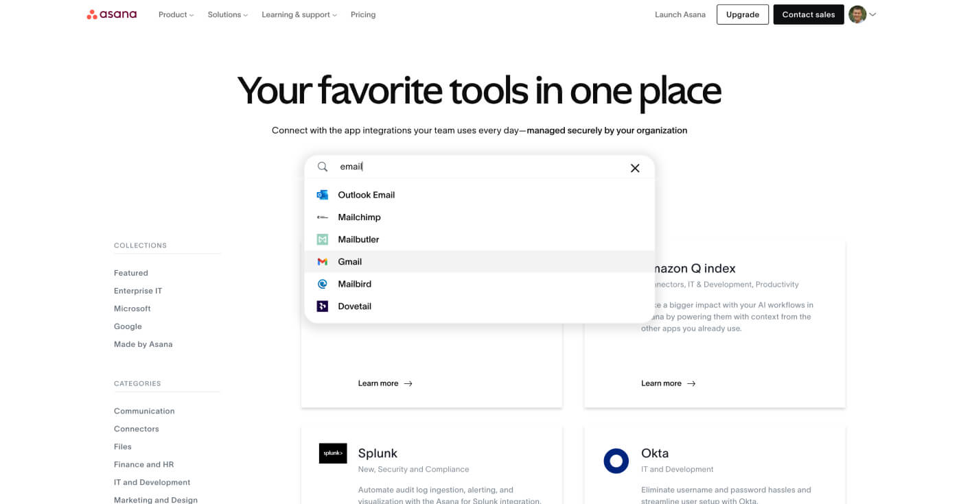 Asana integrations