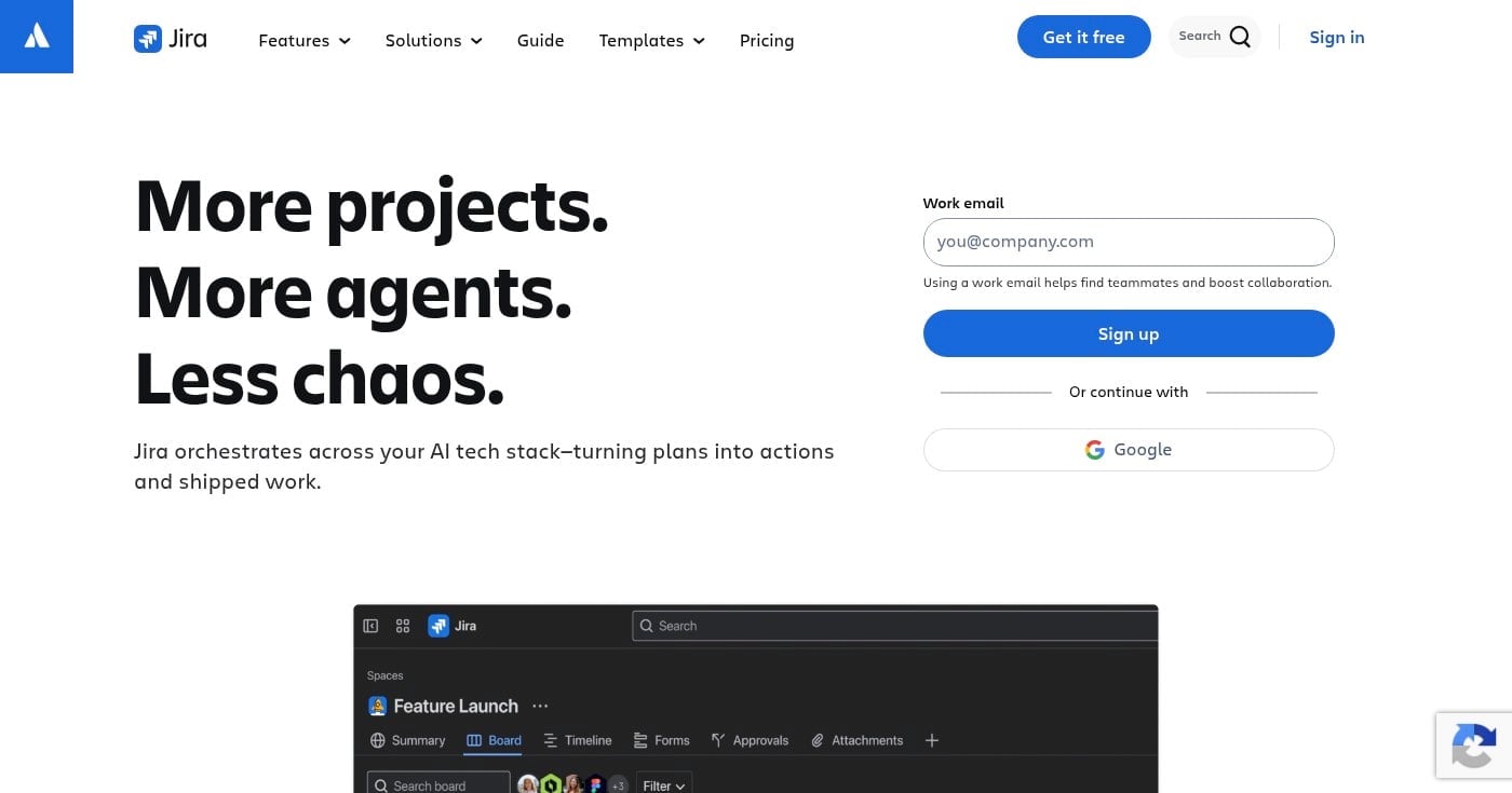 Jira product screenshot